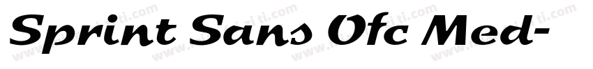 Sprint Sans Ofc Med字体转换